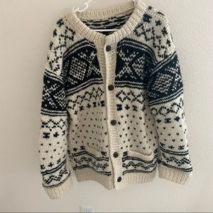 Colorwork Knit Cardigan THRIFTED IN ALASKA